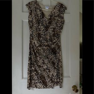 Kate Hill Animal Print Dress Size 8P